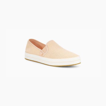 UGG Bren Slip-On Light Orange Sneakers for Women (EVMD72413)